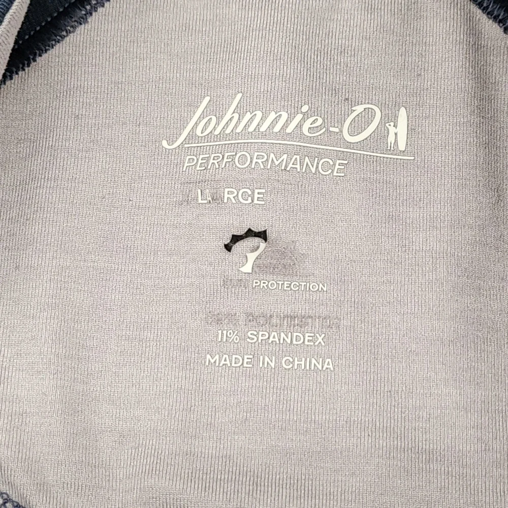 Johnnie O 1/4 Zip Pullover XL Men Blue Freeborne Performance Activewear Preppy